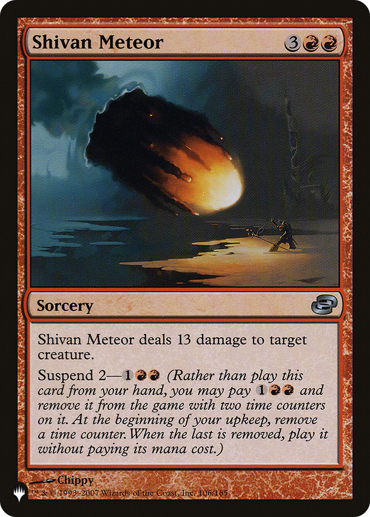 Shivan Meteor (LIST-PLC-106) [The List]