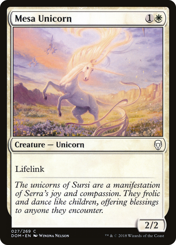 Mesa Unicorn (DOM-027) [Dominaria]