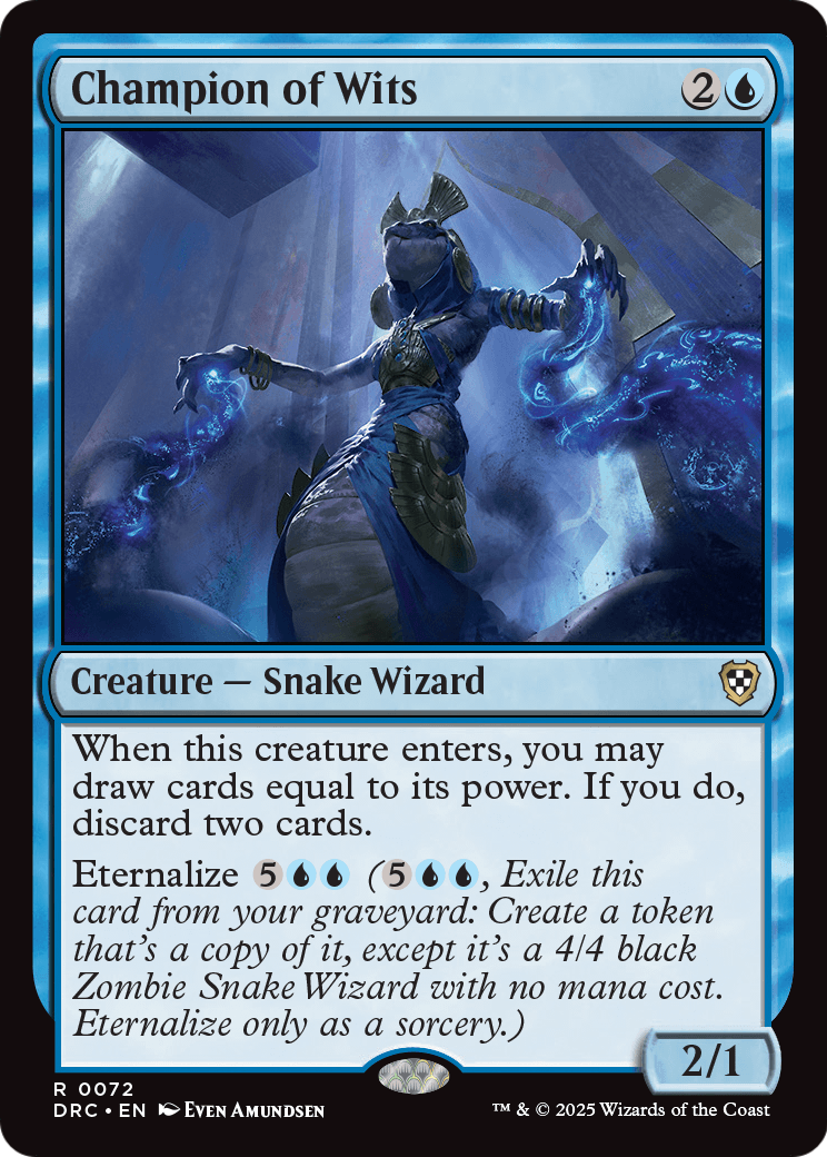 Champion of Wits (DRC-072) [Commander: Aetherdrift]