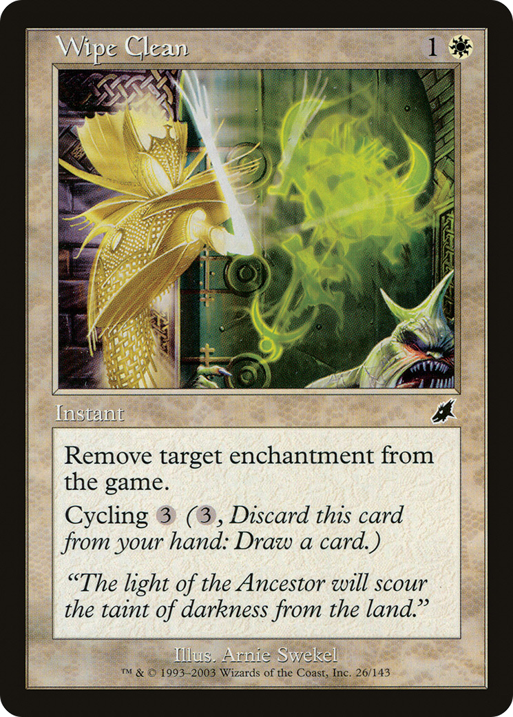 Wipe Clean (SCG-026) [Scourge] Foil