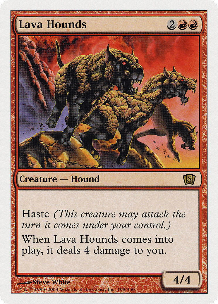 Lava Hounds (8ED-198) [8th Edition] Foil