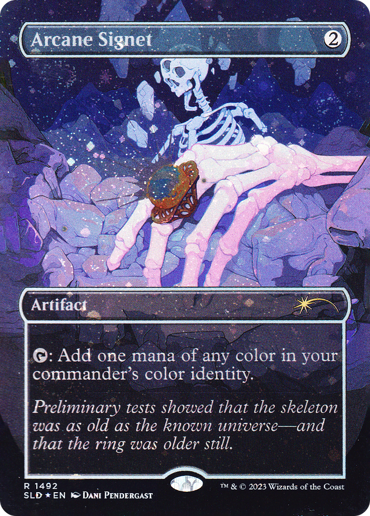 Arcane Signet (SLD-1492) (Galaxy Foil) (Borderless) [Secret Lair Drop] Foil