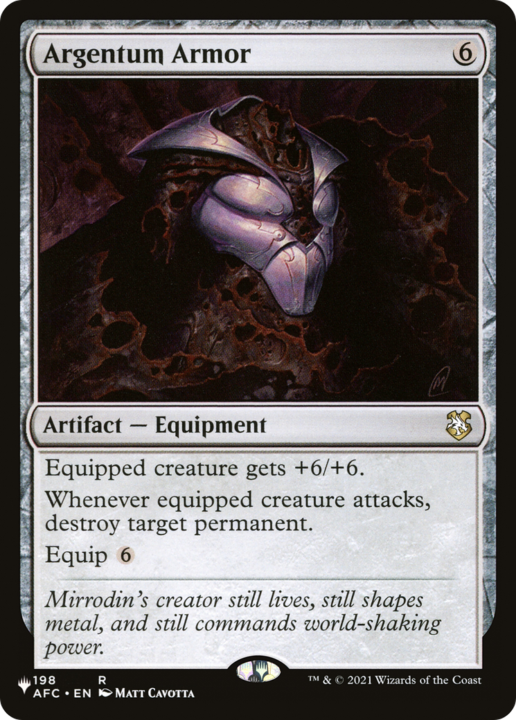 Argentum Armor (LIST-AFC-198) [The List]