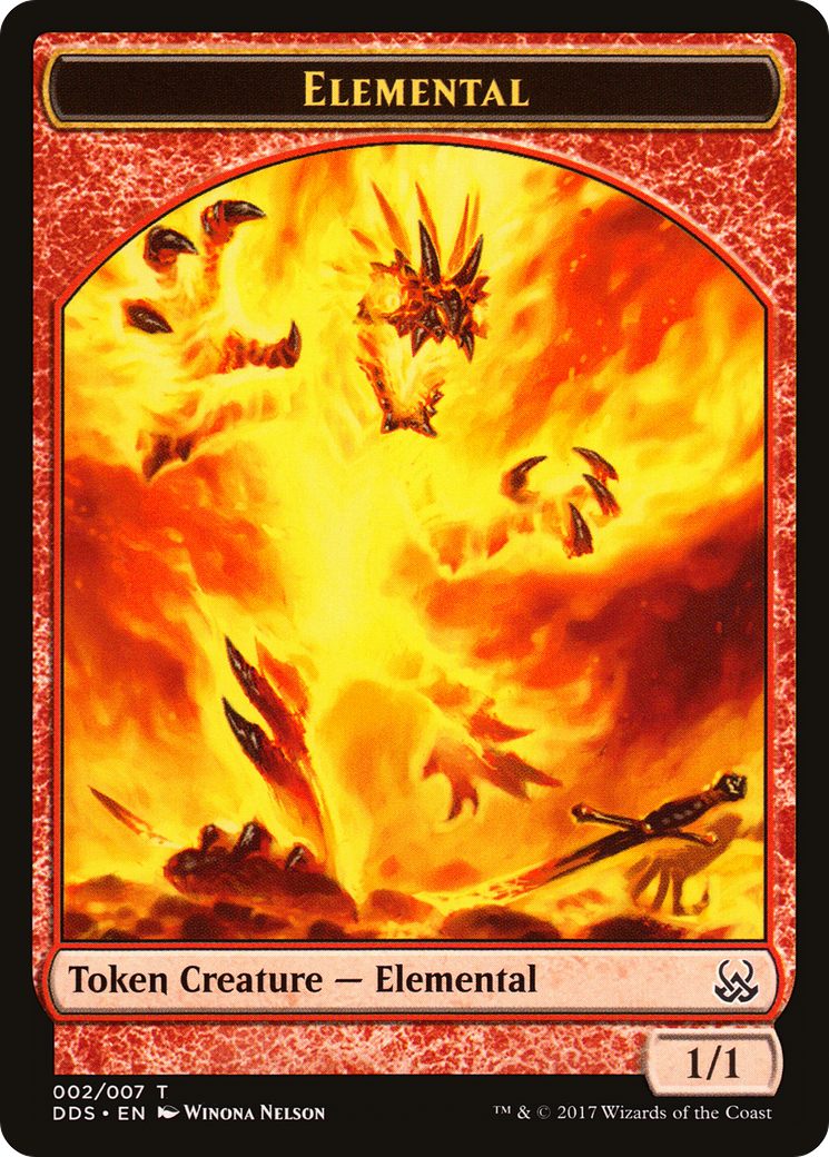 Elemental Token (DDS-002) [Duel Decks: Mind vs. Might Tokens]