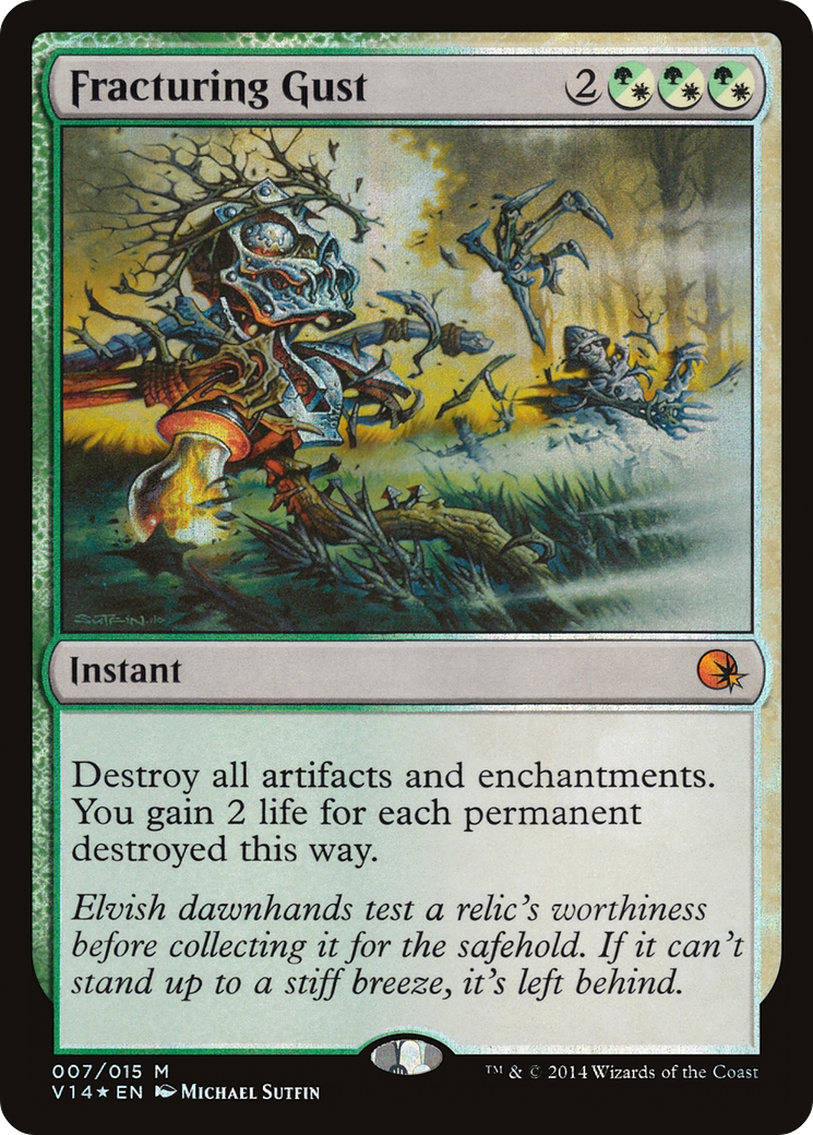 Fracturing Gust (V14-007) [From the Vault: Annihilation] Foil