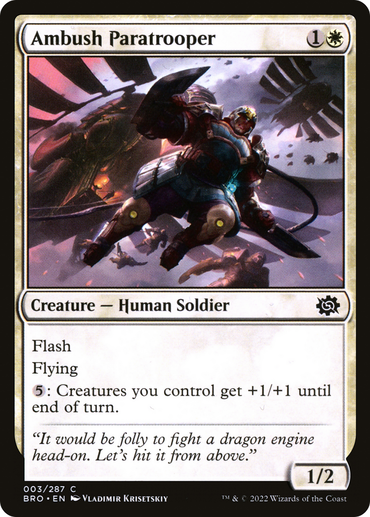 Ambush Paratrooper (BRO-003) [The Brothers' War] Foil