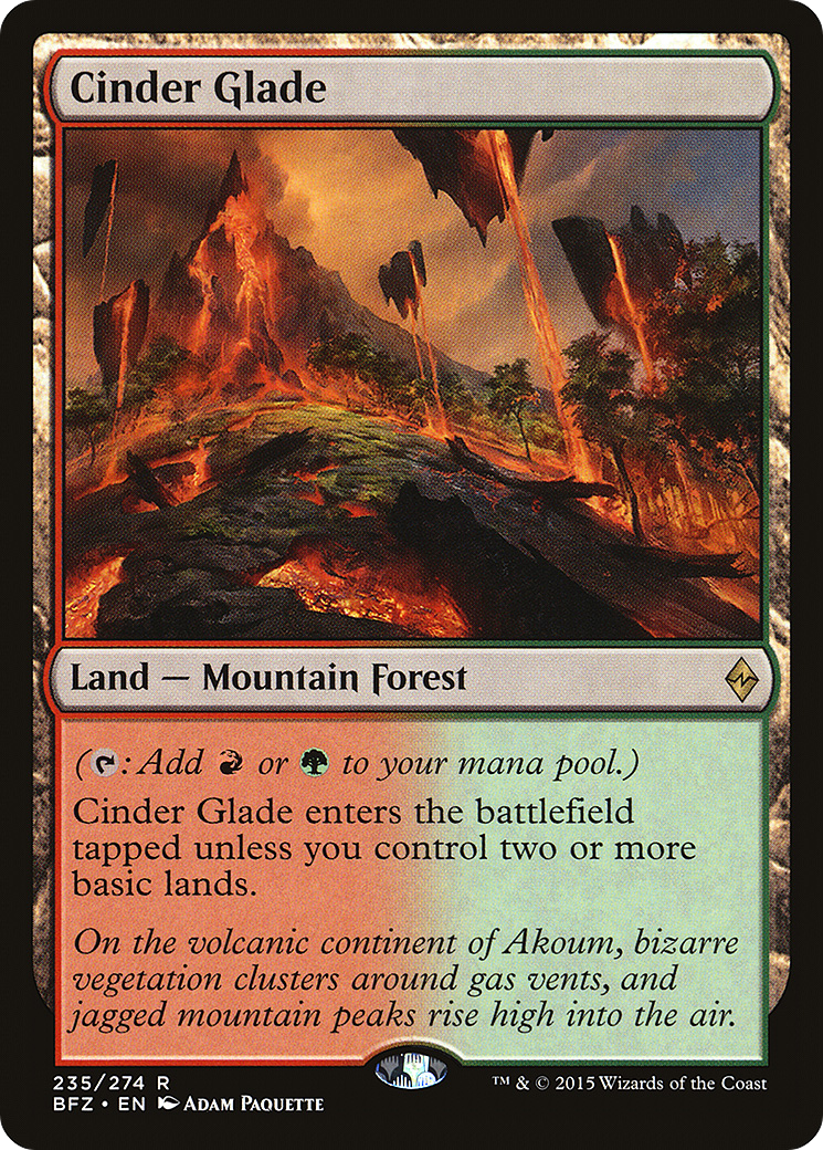 Cinder Glade (BFZ-235) [Battle for Zendikar] Foil