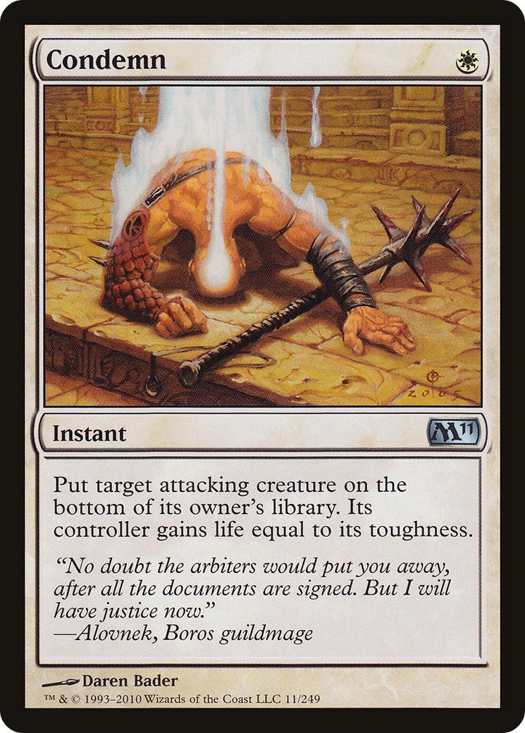 Condemn (M11-011) [Magic 2011]