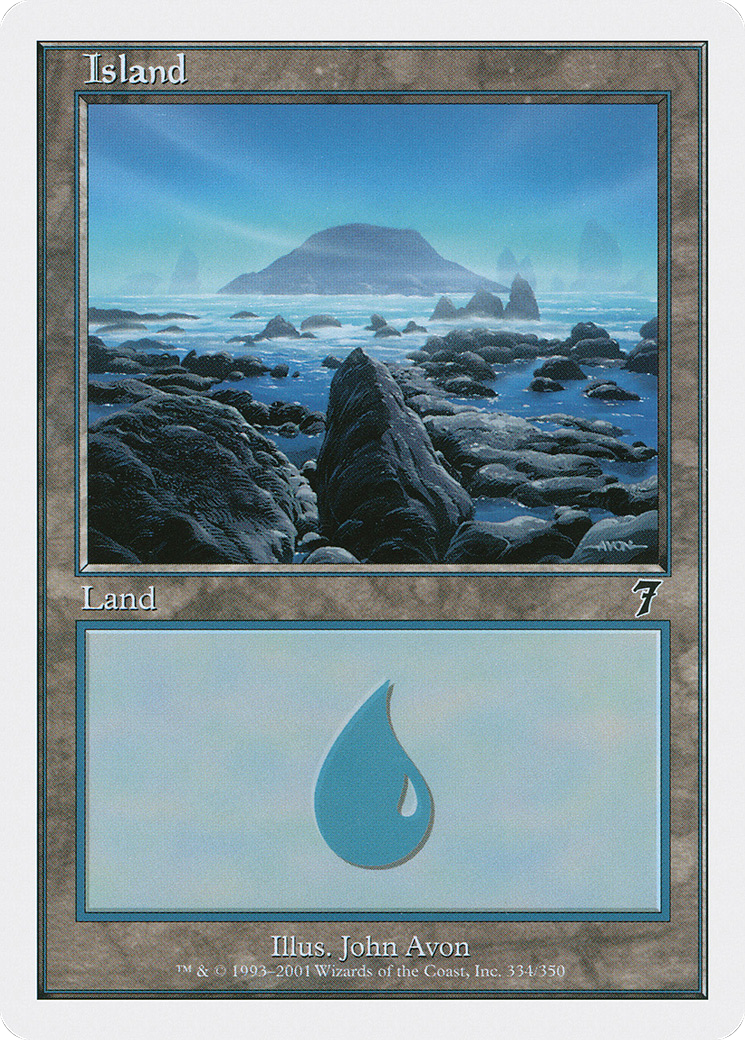 Island (7ED-334) [7th Edition] Foil