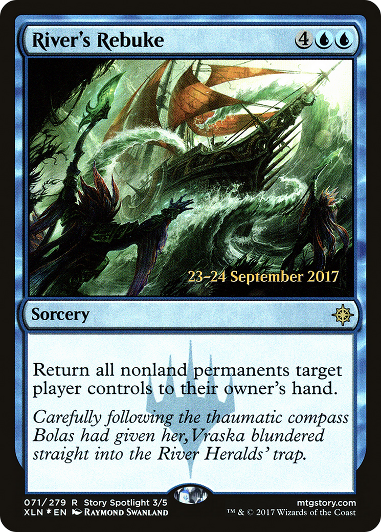 River's Rebuke (PRE-71S) [Ixalan Promos] Foil