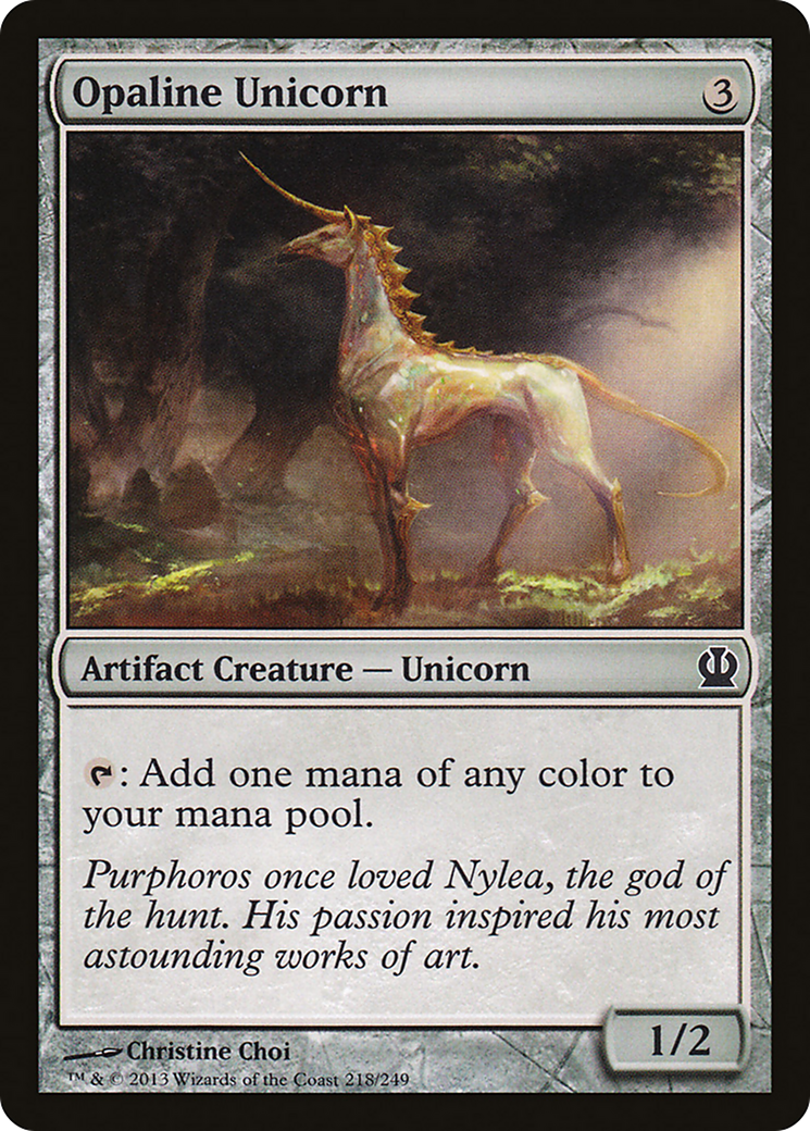 Opaline Unicorn (THS-218) [Theros]