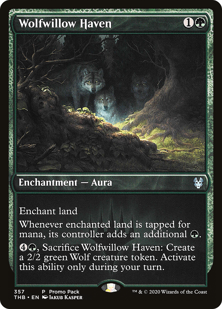Wolfwillow Haven (PPTHB-357) [Promo Pack: Theros Beyond Death] Foil