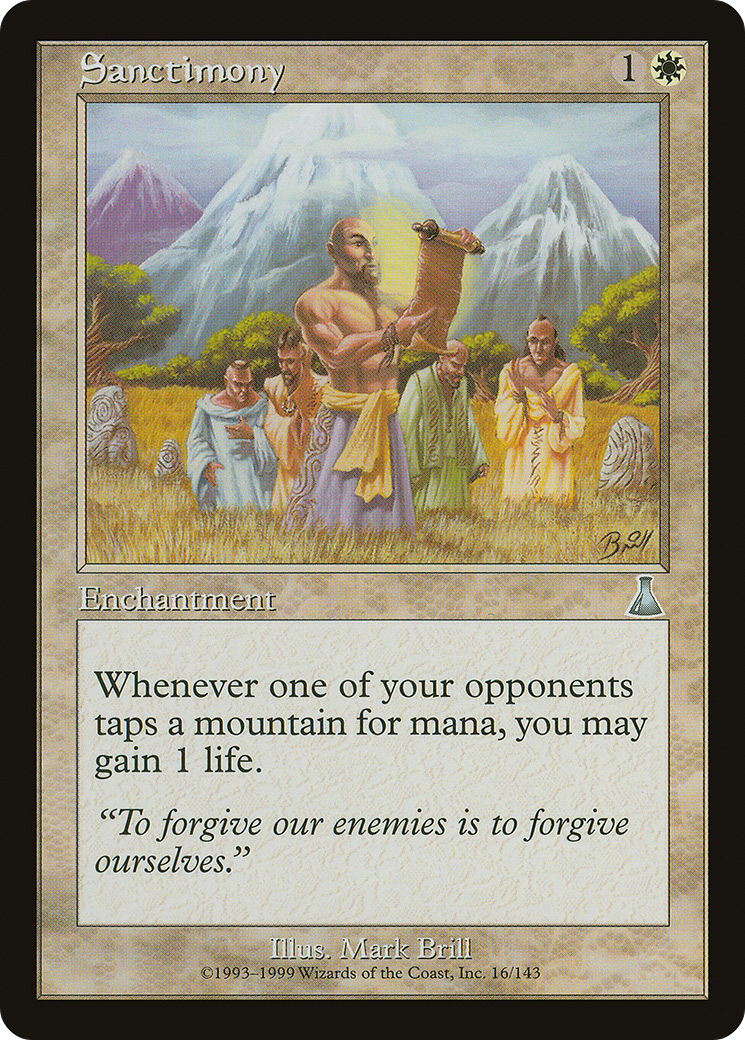 Sanctimony (UDS-016) [Urza's Destiny] Foil