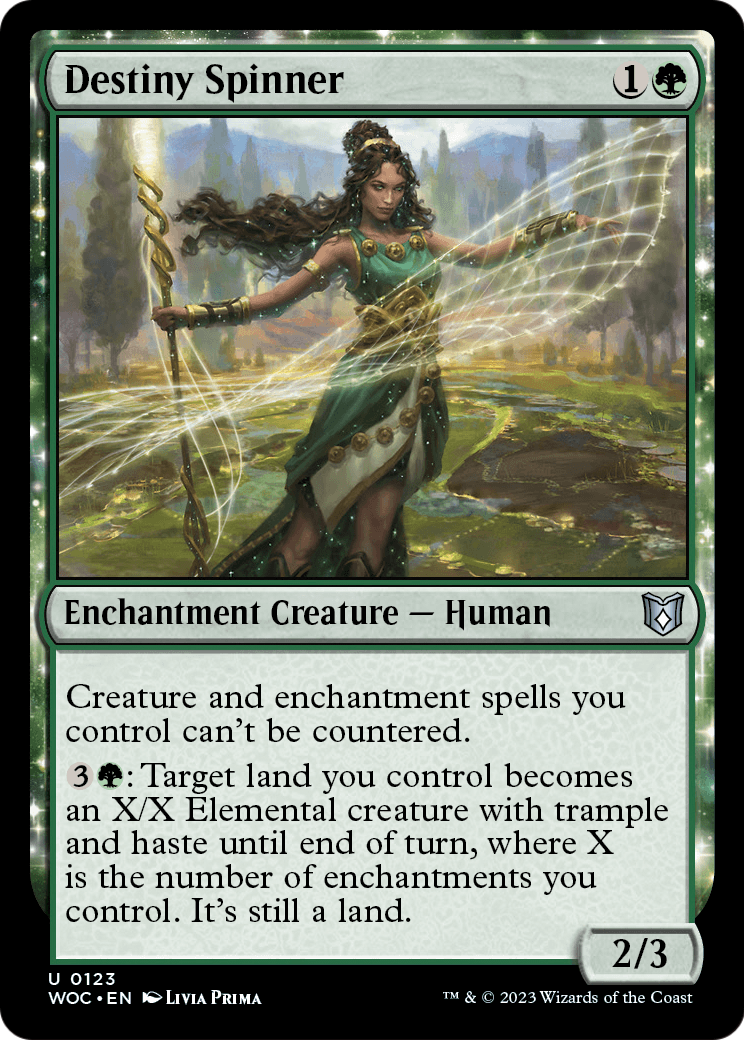 Destiny Spinner (WOC-123) [Wilds of Eldraine Commander]