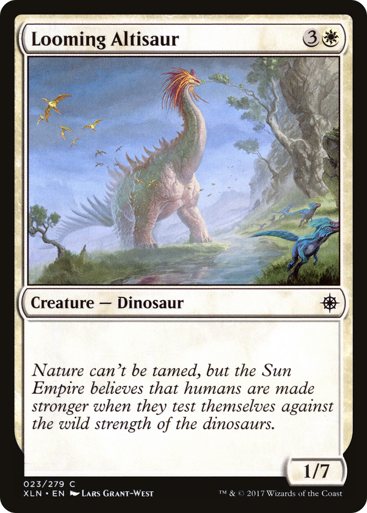 Looming Altisaur (XLN-023) [Ixalan] Foil