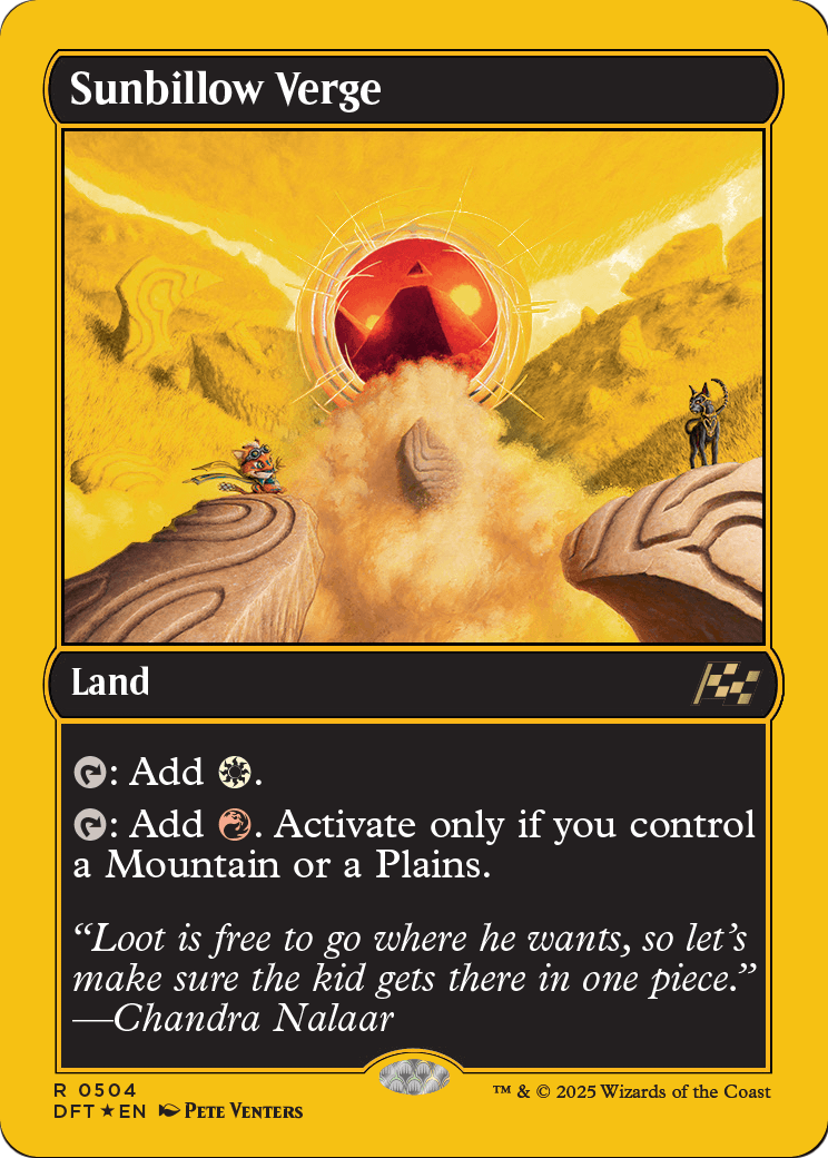 Sunbillow Verge (First-Place Foil) (DFT-504) [Aetherdrift] Foil