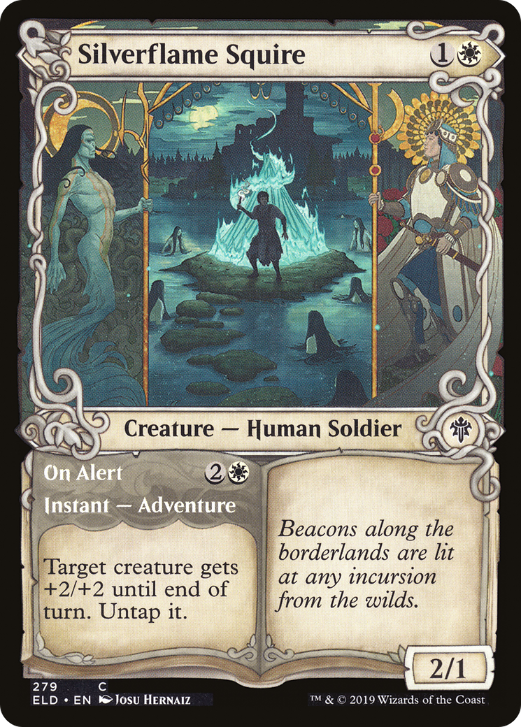 Silverflame Squire (Showcase) (ELD-279) [Throne of Eldraine] Foil
