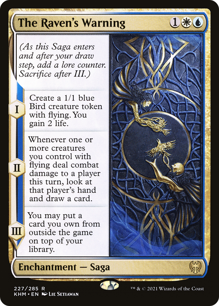 The Raven's Warning (KHM-227) [Kaldheim] Foil