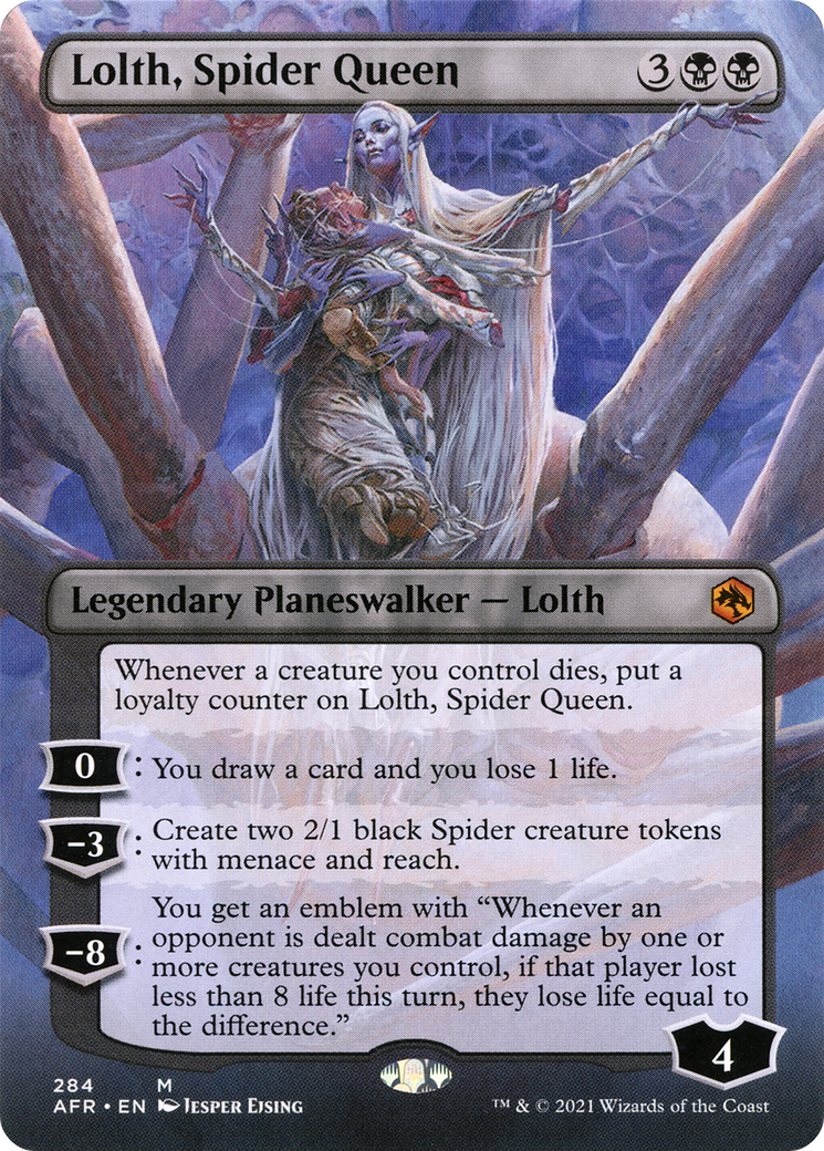 Lolth, Spider Queen (Borderless) (AFR-284) [Adventures in the Forgotten Realms]