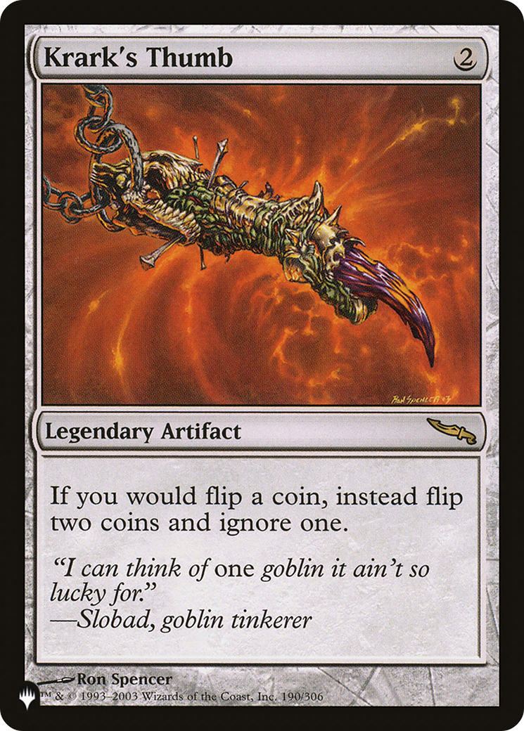Krark's Thumb (LIST-MRD-190) [The List]