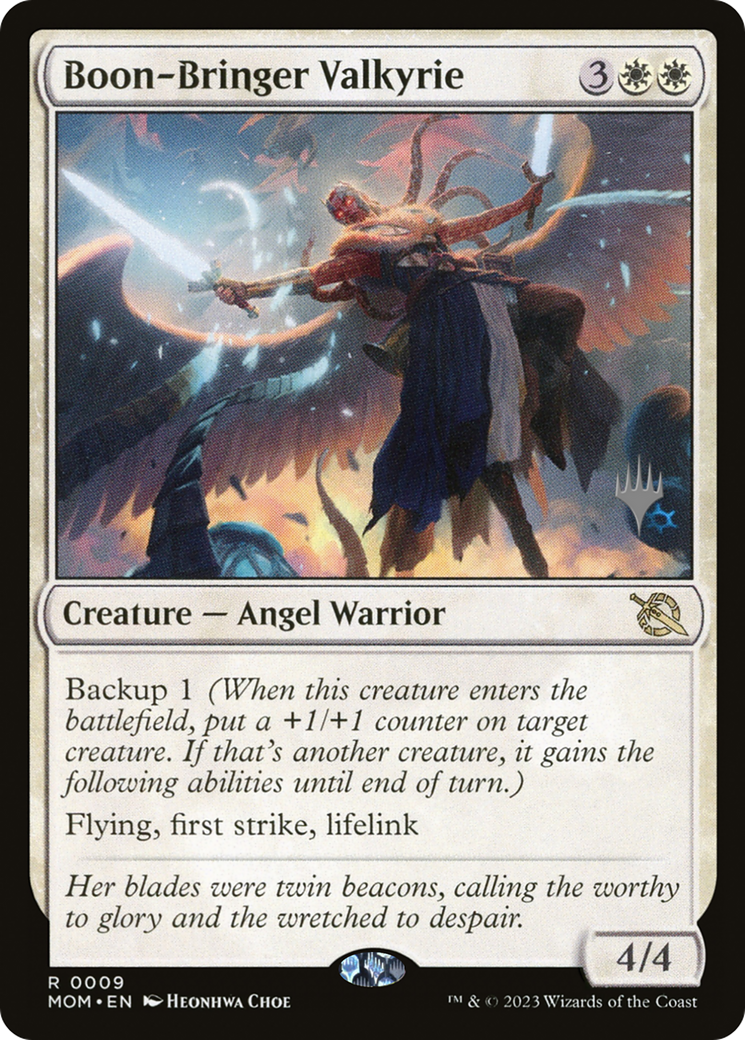 Boon-Bringer Valkyrie (PPMOM-009) [Promo Pack: March of the Machine Promos]