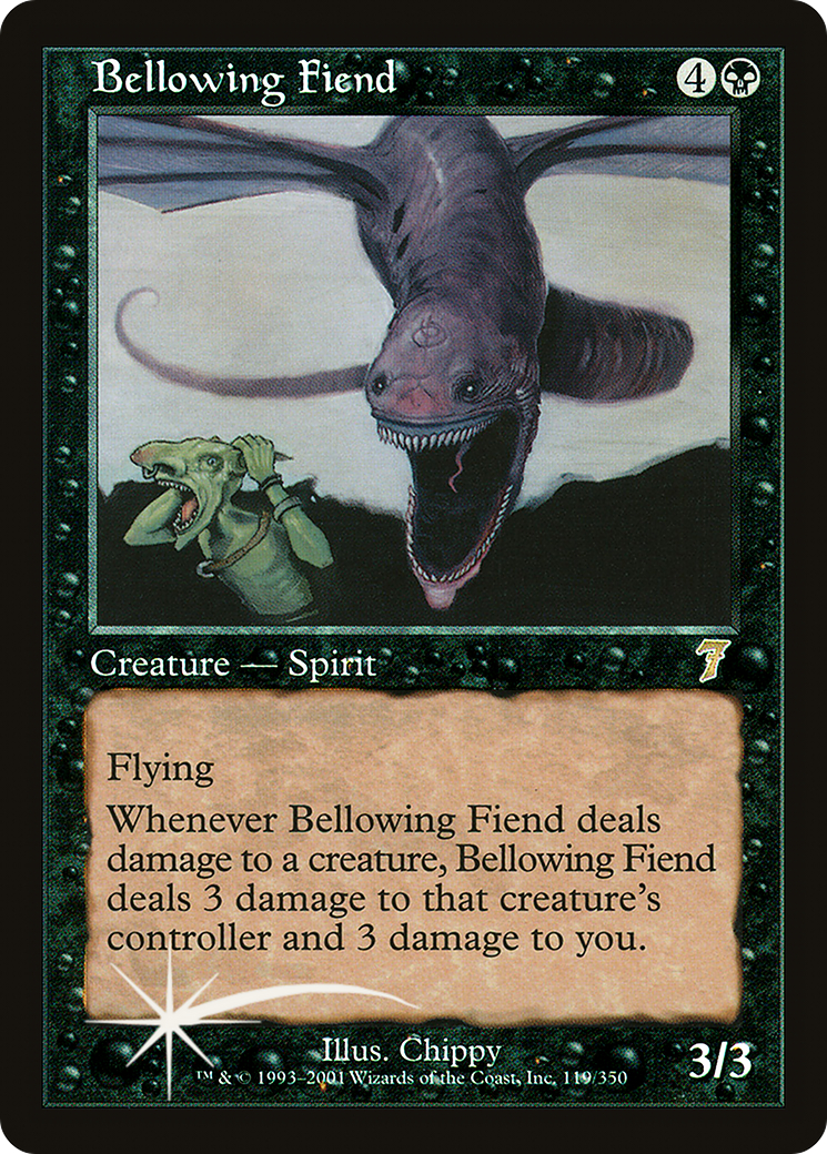 Bellowing Fiend (7ED-119★) [7th Edition] Foil