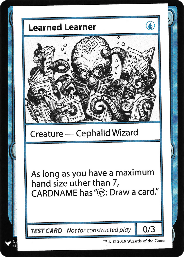 Learned Learner [Mystery Booster Playtest Cards 2019]