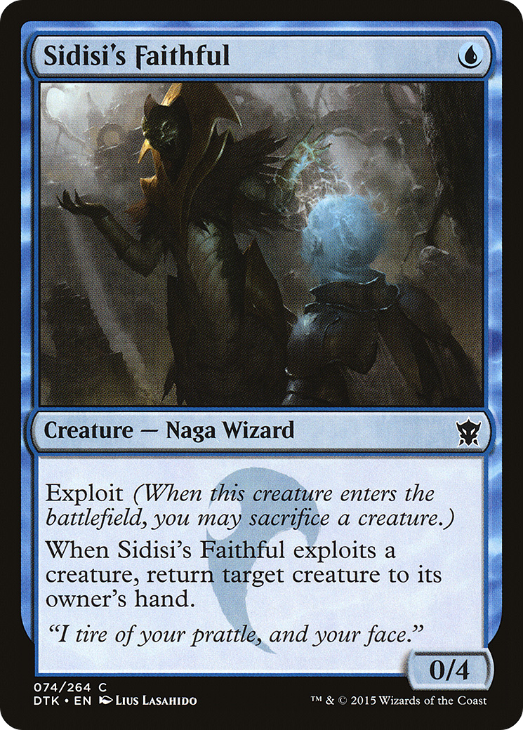 Sidisi's Faithful (DTK-074) [Dragons of Tarkir] Foil