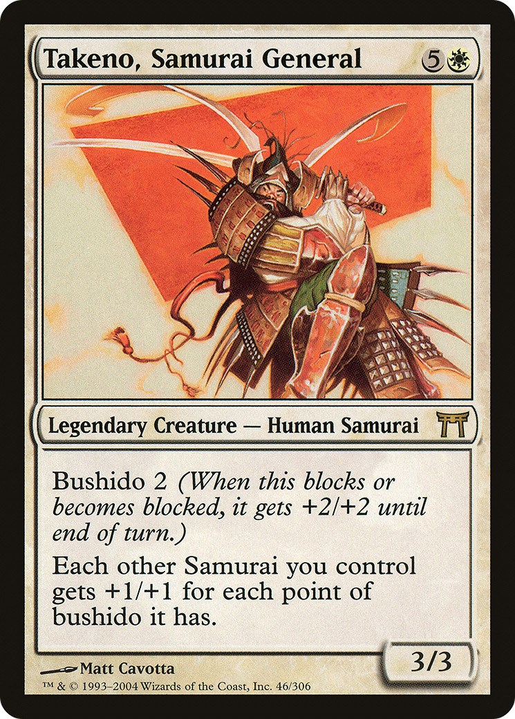 Takeno, Samurai General (CHK-046) [Champions of Kamigawa]