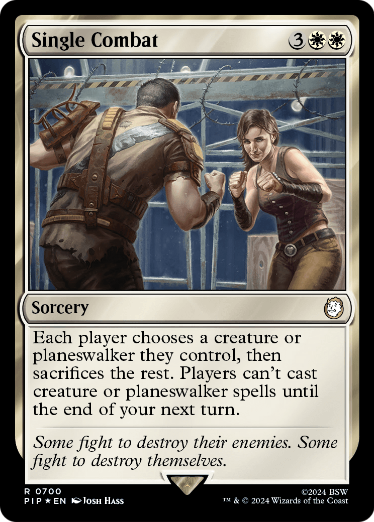 Single Combat (Surge Foil) (PIP-700) [Fallout] Foil