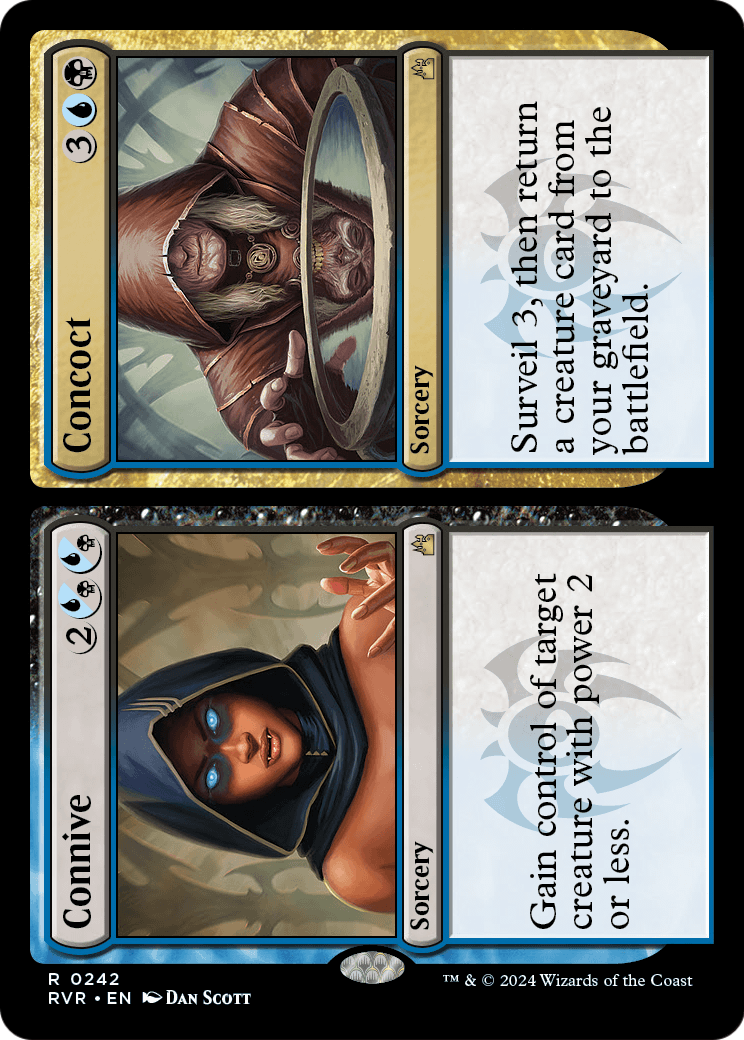 Connive // Concoct (RVR-242) [Ravnica Remastered] Foil