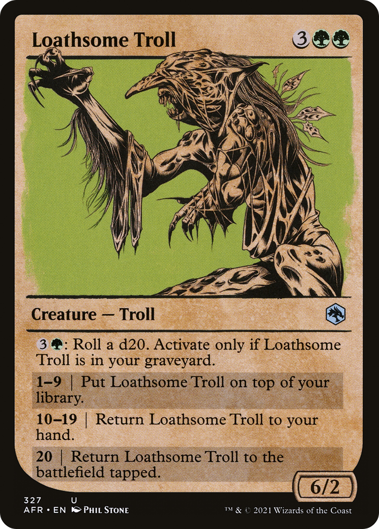 Loathsome Troll (Showcase) (AFR-327) [Adventures in the Forgotten Realms] Foil
