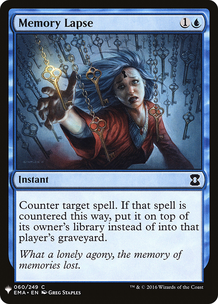 Memory Lapse (LIST-EMA-60) [The List]