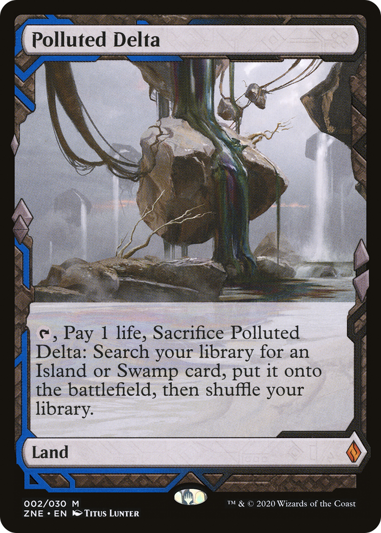 Polluted Delta (ZNE-002) [Zendikar Rising Expeditions]