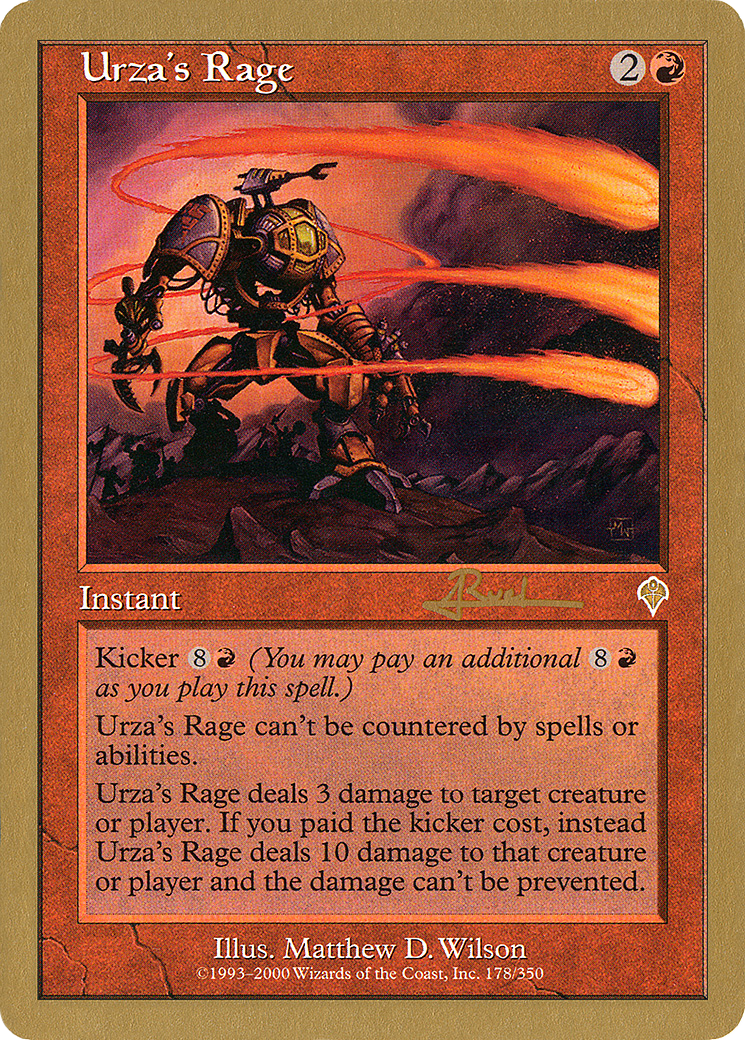 Urza's Rage - 2001 Antoine Ruel (INV) [World Championship Decks 2001]