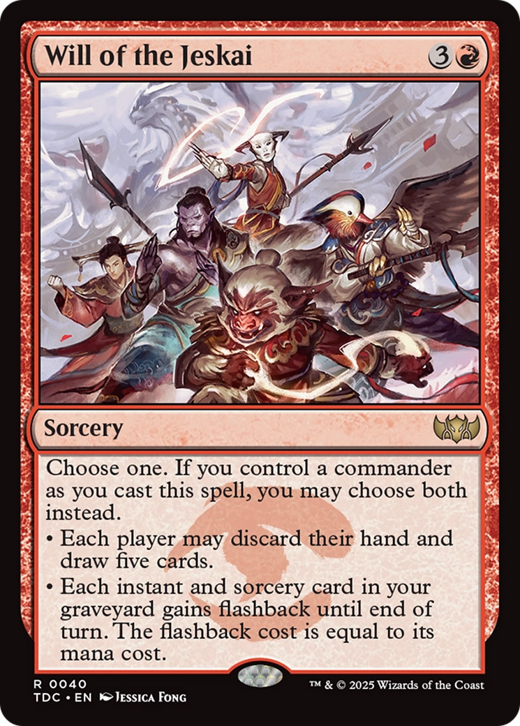 Will of the Jeskai (TDC-040) [Commander: Tarkir: Dragonstorm]