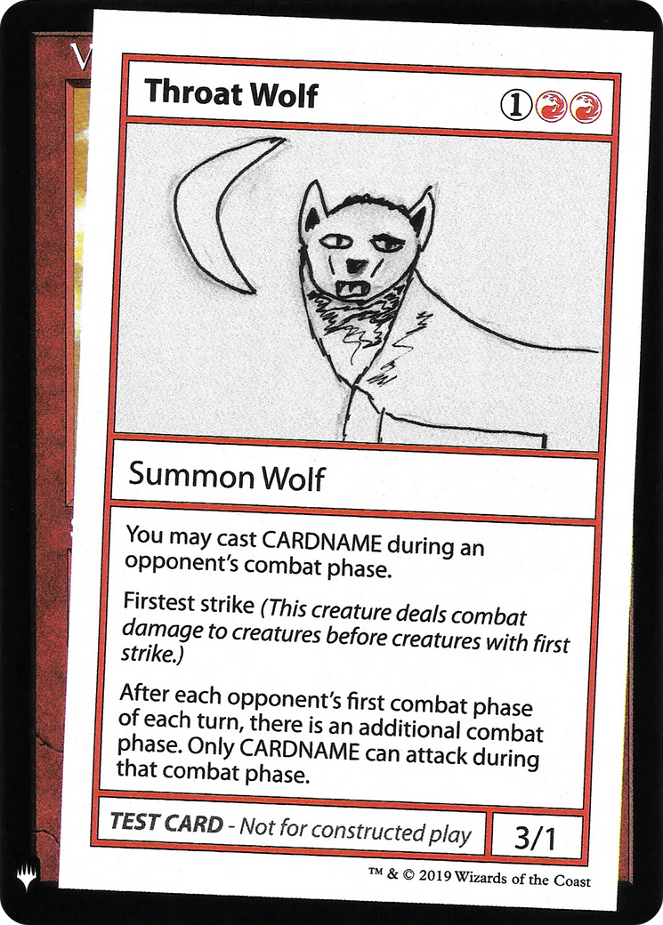 Throat Wolf [Mystery Booster Playtest Cards 2019]