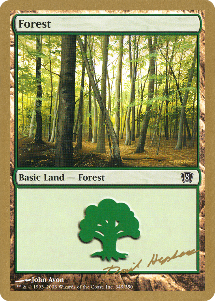 Forest (349) - 2003 Dave Humpherys (8ED) [World Championship Decks 2003]