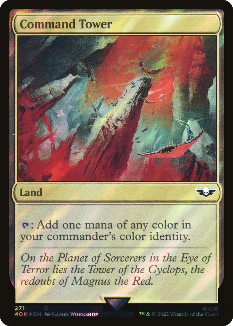 Command Tower (40K-271) (Surge Foil) [Warhammer 40,000 Commander] Foil