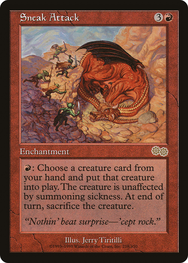Sneak Attack (USG-218) [Urza's Saga]