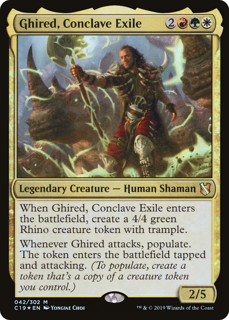Ghired, Conclave Exile (C19-042) [Commander 2019] Foil