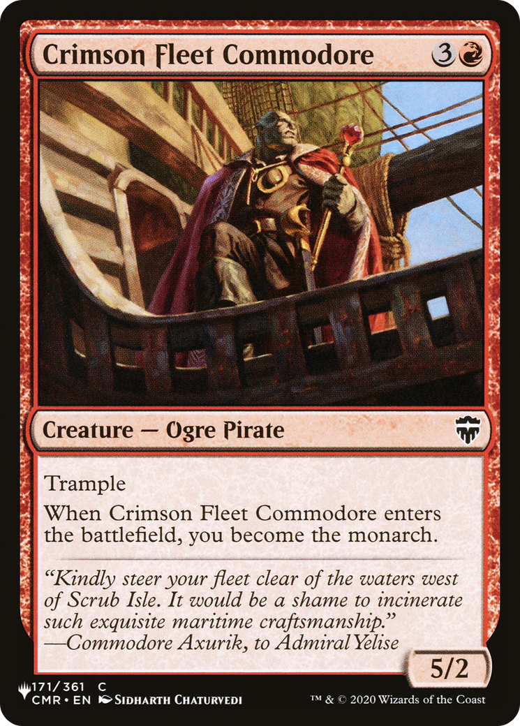 Crimson Fleet Commodore (LIST-CMR-171) [The List]