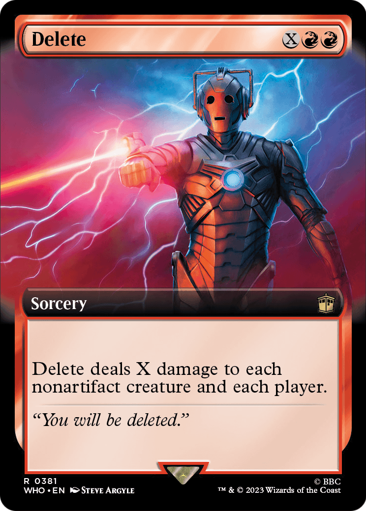 Delete (Extended Art) (WHO-381) [Doctor Who] Foil