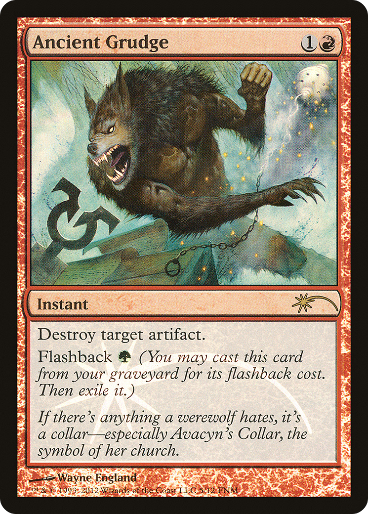 Ancient Grudge (FNM-005) [Friday Night Magic 2012] Foil
