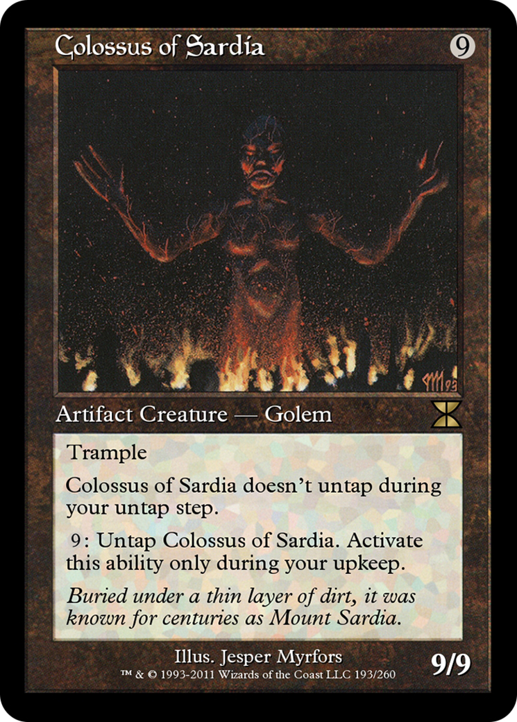 Colossus of Sardia (ME4-193) [Masters Edition IV] Foil