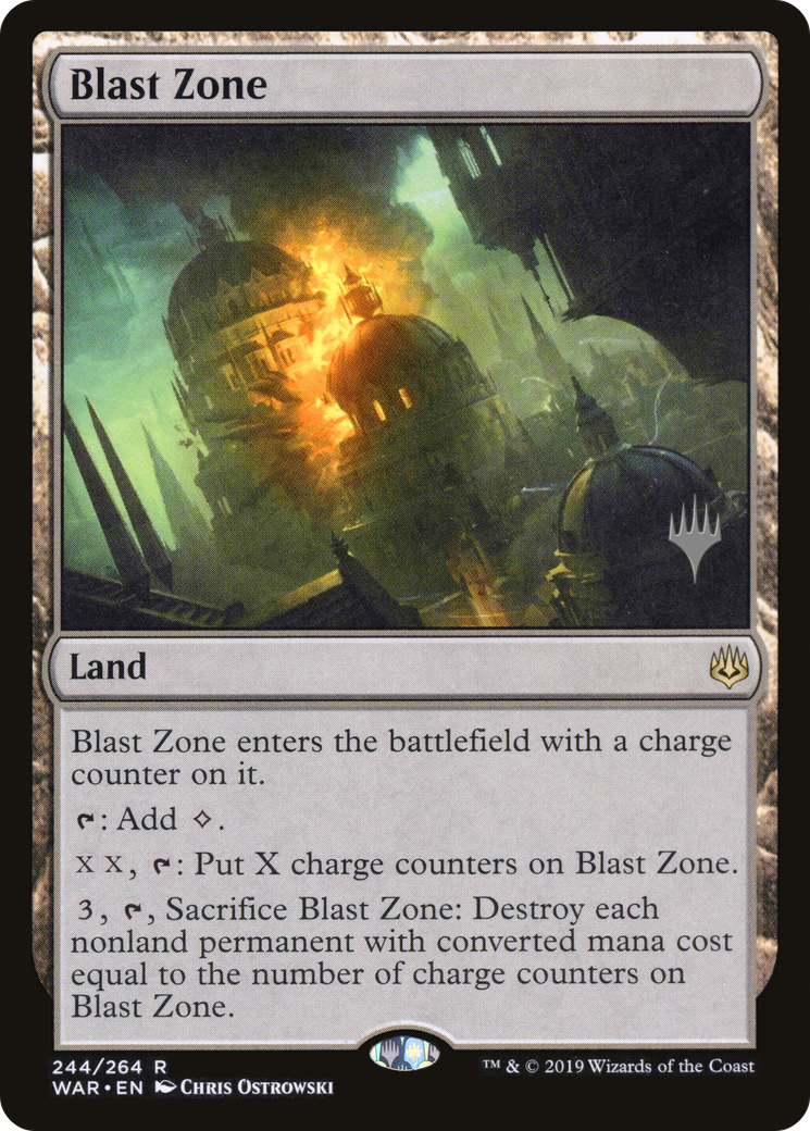 Blast Zone (WAR) (PPTHB-244) [Promo Pack: War of the Spark Promos]