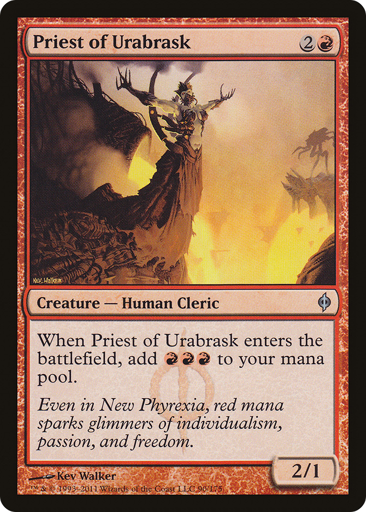 Priest of Urabrask (NPH-090) [New Phyrexia]