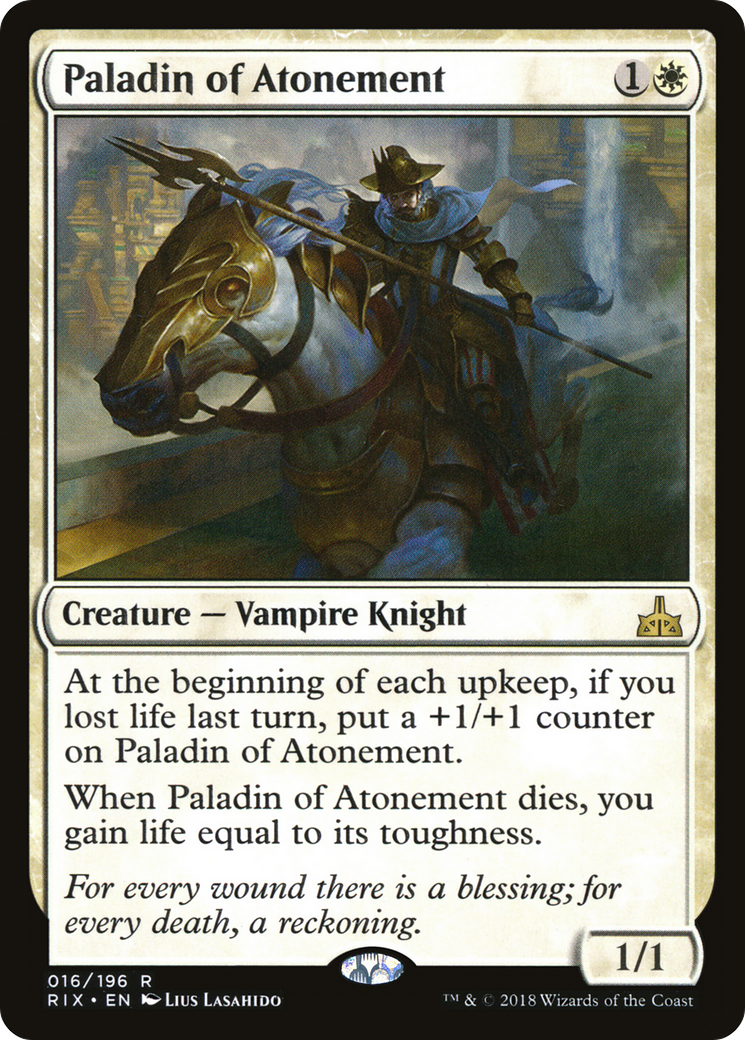Paladin of Atonement (RIX-016) [Rivals of Ixalan] Foil