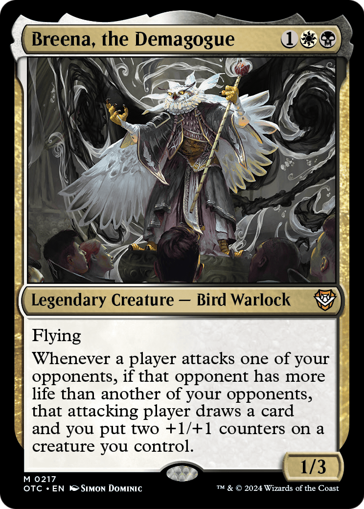 Breena, the Demagogue (OTC-217) [Outlaws of Thunder Junction Commander]