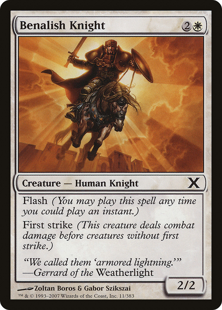 Benalish Knight (10E-011) [Tenth Edition]